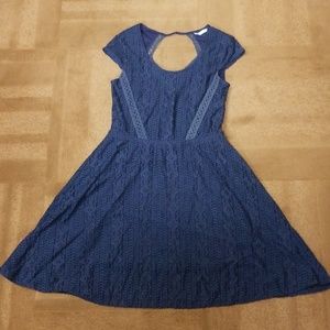 Maurice's Fit and Flare Crochet Dress NWOT